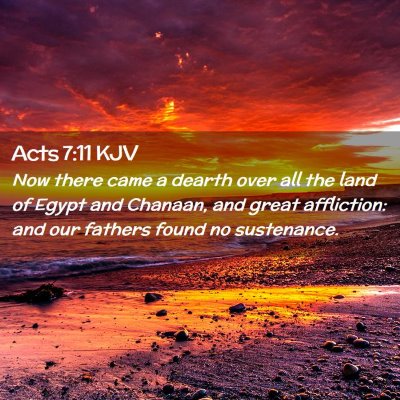 Acts 7:11 KJV Free Bible Images