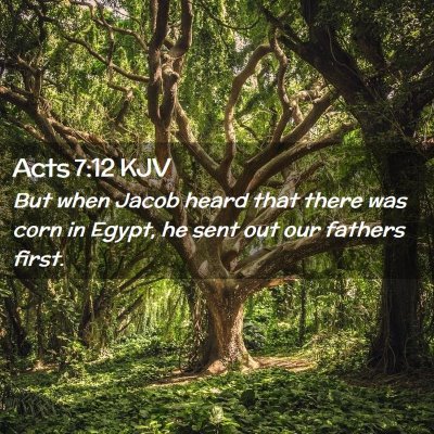 Acts 7:12 KJV Free Bible Images