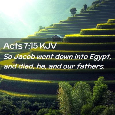 Acts 7:15 KJV Free Bible Images