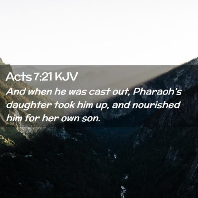 Acts 7:21 KJV Free Bible Images