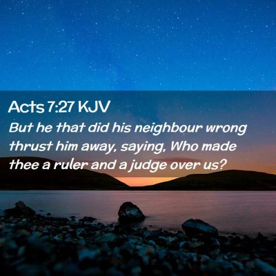 Acts 7:27 KJV Free Bible Images