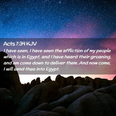 Acts 7:34 KJV Free Bible Images