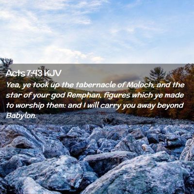 Acts 7:43 KJV Free Bible Images