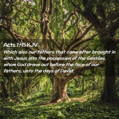 Acts 7:45 KJV Free Bible Images