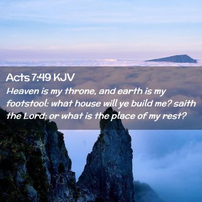 Acts 7:49 KJV Free Bible Images