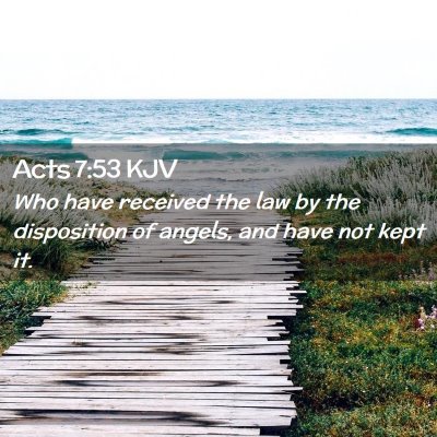 Acts 7:53 KJV Free Bible Images