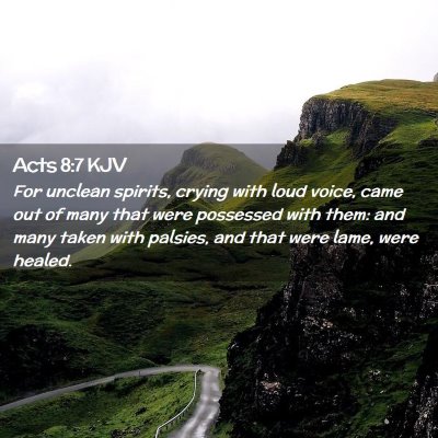 Acts 8:7 KJV Free Bible Images