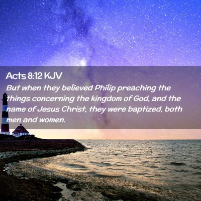 Acts 8:12 KJV Free Bible Images