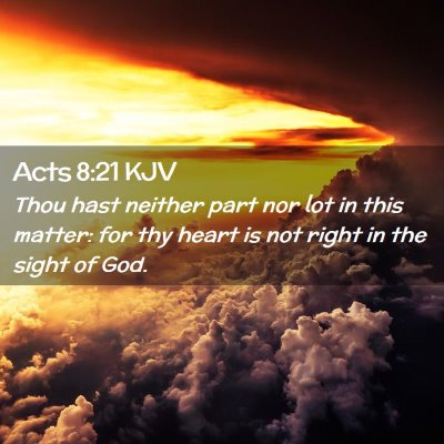 Acts 8:21 KJV Free Bible Images