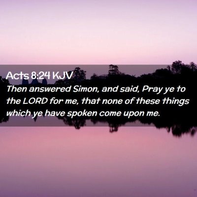 Acts 8:24 KJV Free Bible Images