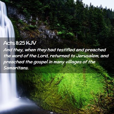 Acts 8:25 KJV Free Bible Images