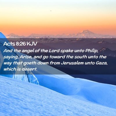 Acts 8:26 KJV Free Bible Images