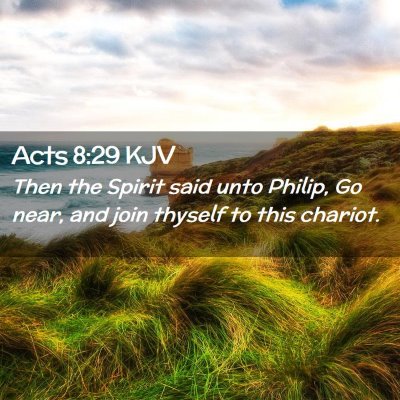 Acts 8:29 KJV Free Bible Images