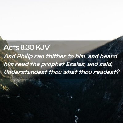 Acts 8:30 KJV Free Bible Images