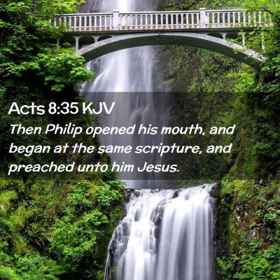 Acts 8:35 KJV Free Bible Images