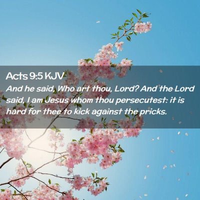 Acts 9:5 KJV Free Bible Images