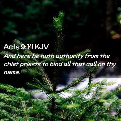 Acts 9:14 KJV Free Bible Images