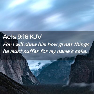 Acts 9:16 KJV Free Bible Images