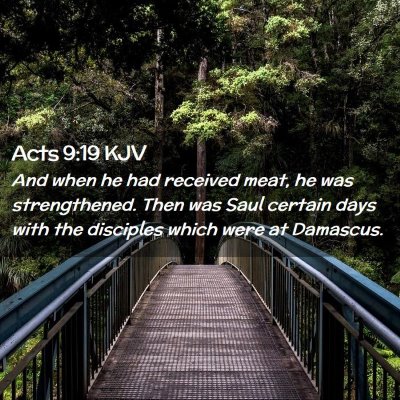 Acts 9:19 KJV Free Bible Images