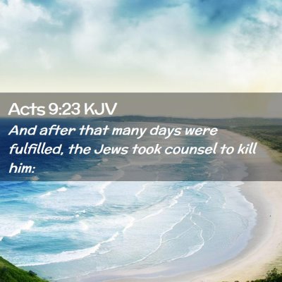 Acts 9:23 KJV Free Bible Images