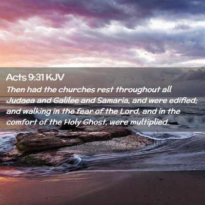 Acts 9:31 KJV Free Bible Images