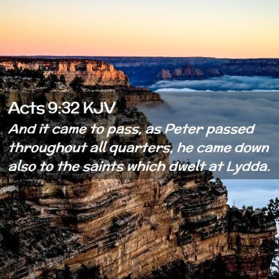 Acts 9:32 KJV Free Bible Images