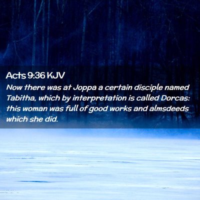 Acts 9:36 KJV Free Bible Images