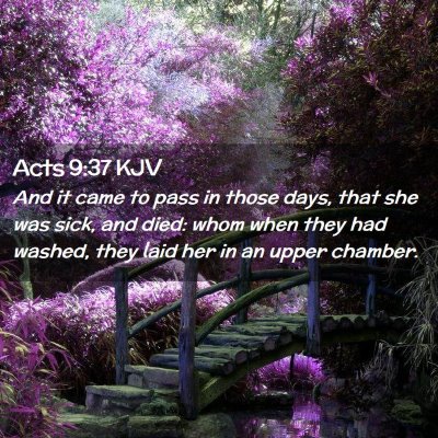 Acts 9:37 KJV Free Bible Images