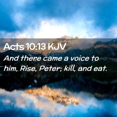 Acts 10:13 KJV Free Bible Images