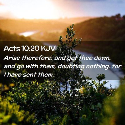 Acts 10:20 KJV Free Bible Images