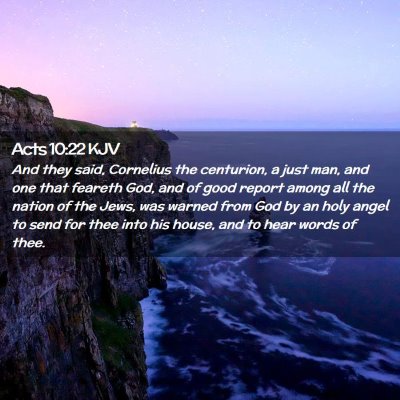 Acts 10:22 KJV Free Bible Images