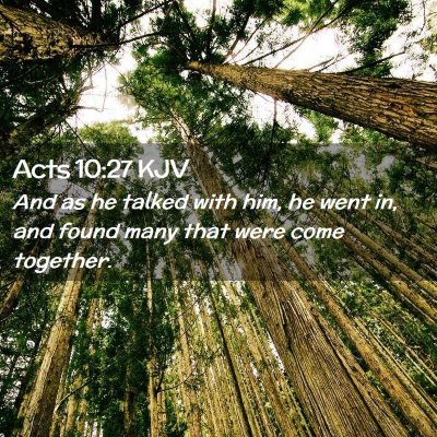 Acts 10:27 KJV Free Bible Images