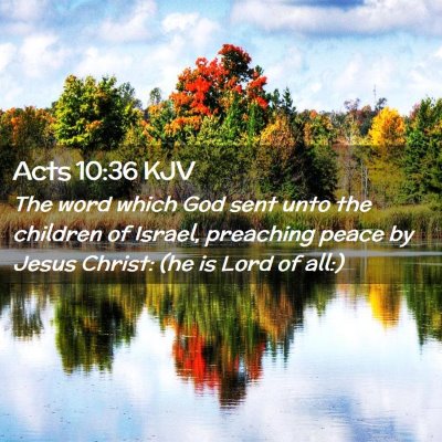 Acts 10:36 KJV Free Bible Images