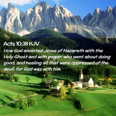 Acts 10:38 KJV Free Bible Images