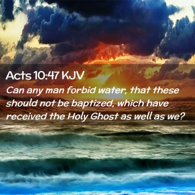 Acts 10:47 KJV Free Bible Images