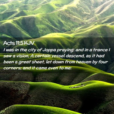 Acts 11:5 KJV Free Bible Images