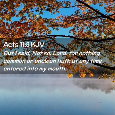 Acts 11:8 KJV Free Bible Images