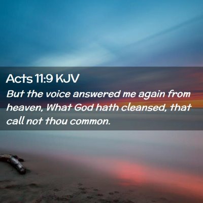 Acts 11:9 KJV Free Bible Images