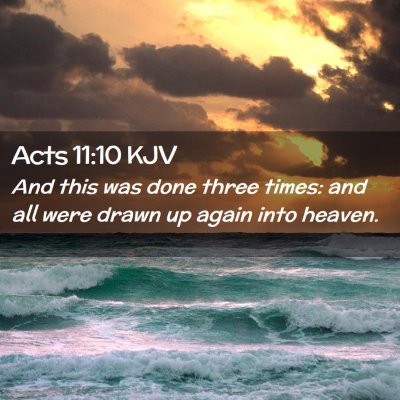 Acts 11:10 KJV Free Bible Images