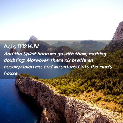 Acts 11:12 KJV Free Bible Images