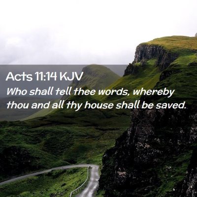 Acts 11:14 KJV Free Bible Images