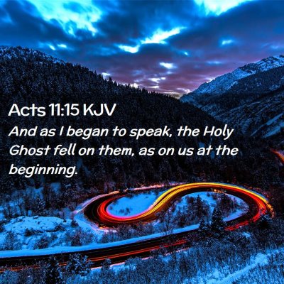 Acts 11:15 KJV Free Bible Images