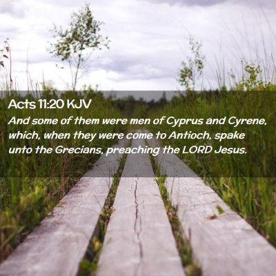 Acts 11:20 KJV Free Bible Images