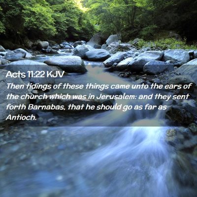 Acts 11:22 KJV Free Bible Images