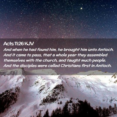 Acts 11:26 KJV Free Bible Images