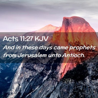 Acts 11:27 KJV Free Bible Images