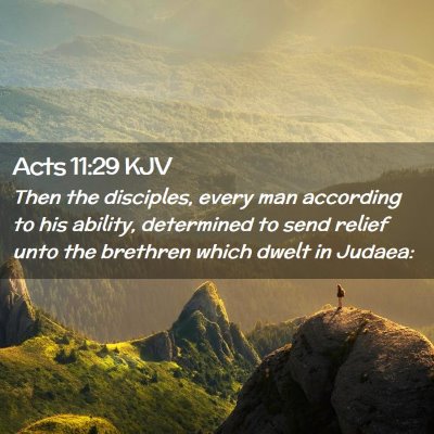 Acts 11:29 KJV Free Bible Images