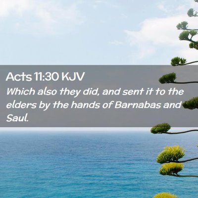 Acts 11:30 KJV Free Bible Images