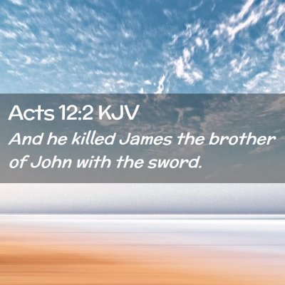 Acts 12:2 KJV Free Bible Images