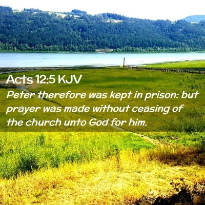 Acts 12:5 KJV Free Bible Images